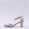 Tamaris Daenerys Ankle Strap Block Heel - Light Gold